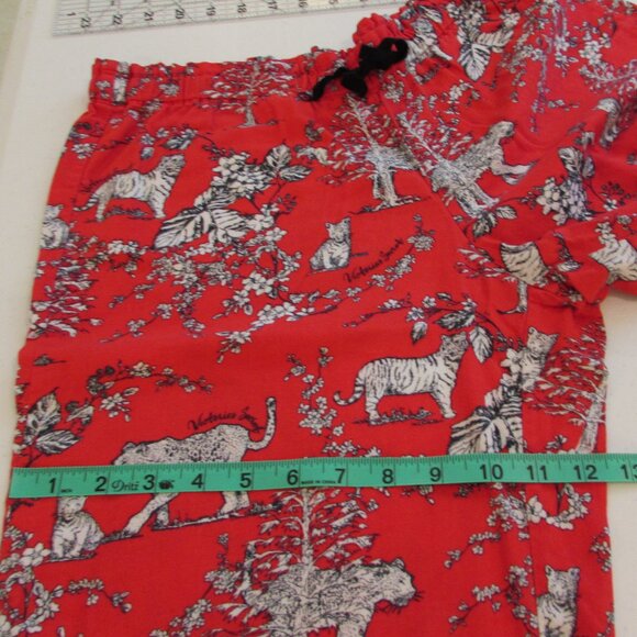 Victorias Secret Red Cotton Big Cat Sleep Pants Medium - Picture 16 of 16